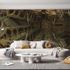 Siyah 3D Duvar Kağıdı F1291