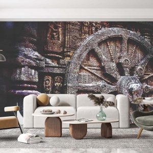 Antik Kütüphane Duvar Kağıdı F1579