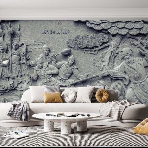 Çin Desen Kabartma Duvar Kağıdı F1591