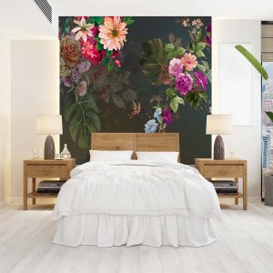 Koyu Zemin Gül Duvar Kağıdı