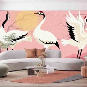 Japon Turnası Pembe Duvar Kağıdı H0038