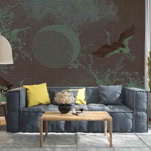 Japon Turnası Yeşil Duvar Kağıdı