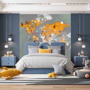 Dünya Haritası Duvar Kağıdı H0074