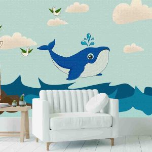 Mavi Balina Duvar Kağıdı H0075