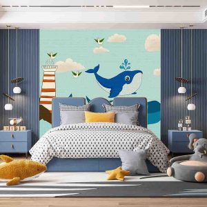 Mavi Balina Duvar Kağıdı H0075