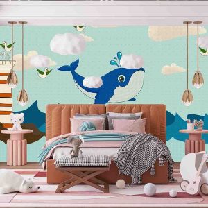 Mavi Balina Duvar Kağıdı H0075