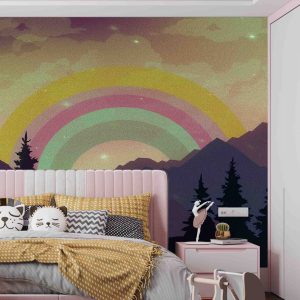 Gök Kuşağı Unicorn Duvar Kağıdı H0086