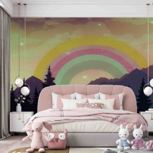 Gök Kuşağı Unicorn Duvar Kağıdı H0086