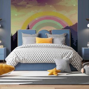 Gök Kuşağı Unicorn Duvar Kağıdı H0086