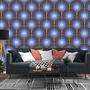 Geometrik Şekilli Duvar Kağıdı H0118