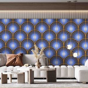 Geometrik Şekilli Duvar Kağıdı H0118