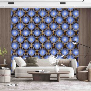Geometrik Şekilli Duvar Kağıdı H0118
