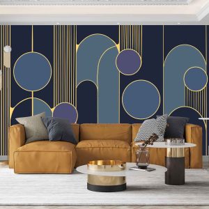 Geometrik Desen Duvar Kağıdı H0121