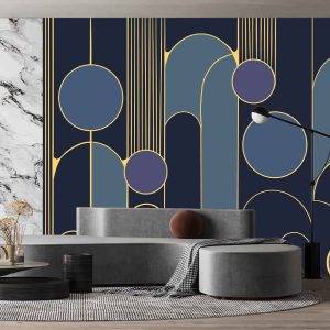 Geometrik Desen Duvar Kağıdı H0121