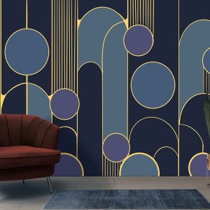 Geometrik Desen Duvar Kağıdı H0121