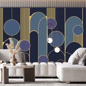 Geometrik Desen Duvar Kağıdı H0121