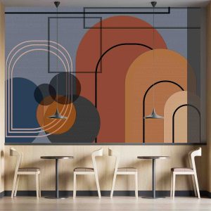 Geometrik Bohem Duvar Kağıdı H0124