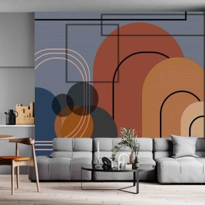 Geometrik Bohem Duvar Kağıdı H0124