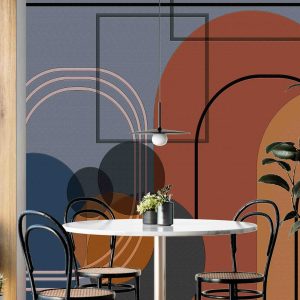 Geometrik Bohem Duvar Kağıdı H0124