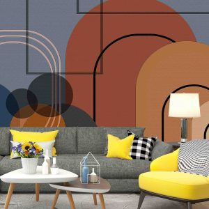 Geometrik Bohem Duvar Kağıdı H0124