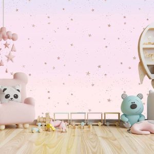 Yıldızlı Çocuk Odası Duvar Kağıdı J0014