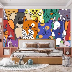 Kedi Köpek Duvar Kağıdı J0016