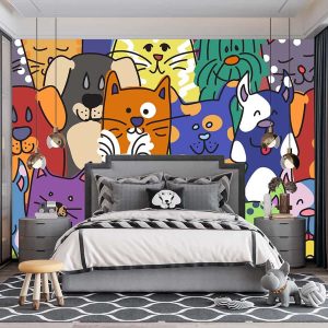Kedi Köpek Duvar Kağıdı J0016
