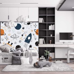 Uzay Çocuk Duvar Kağıdı J0076