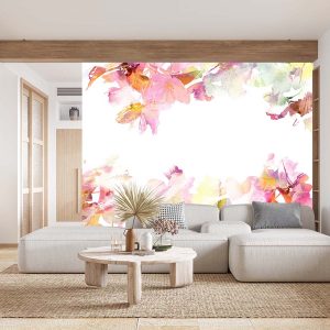 Pembe Çiçek Duvar Kağıdı P0003