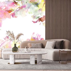 Pembe Çiçek Duvar Kağıdı P0003