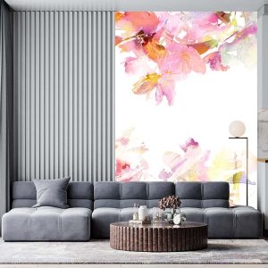 Pembe Çiçek Duvar Kağıdı P0003