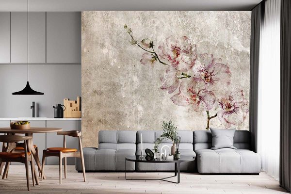 Dallı Çiçekler Duvar Kağıdı P0015