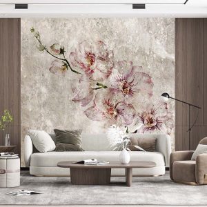 Dallı Çiçekler Duvar Kağıdı P0015
