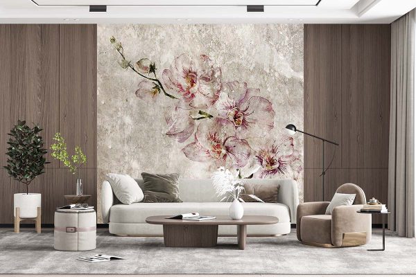 Dallı Çiçekler Duvar Kağıdı P0015
