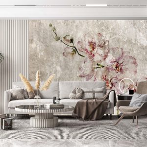 Dallı Çiçekler Duvar Kağıdı P0015