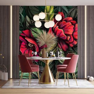 Kırmızı Güller Duvar Kağıdı P0022