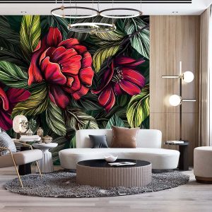 Kırmızı Güller Duvar Kağıdı P0022