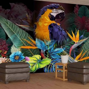 Papağan Çiçek Duvar Kağıdı