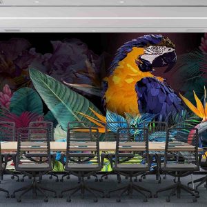 Papağan Çiçek Duvar Kağıdı