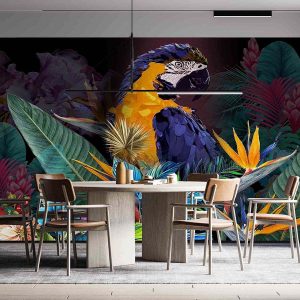 Papağan Çiçek Duvar Kağıdı