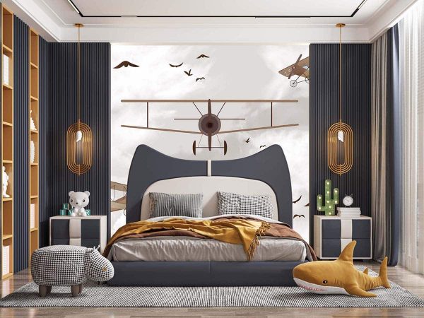 Uçak Desenli Duvar Kağıdı J0111