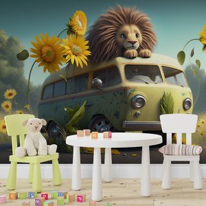 Yavru Aslan Safari Duvar Kağıtları YCO-00037