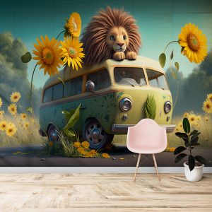 Yavru Aslan Safari Duvar Kağıtları YCO-00037