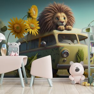 Yavru Aslan Safari Duvar Kağıtları YCO-00037