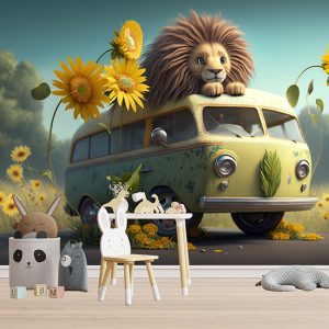 Yavru Aslan Safari Duvar Kağıtları YCO-00037