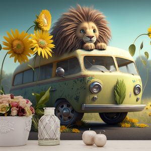 Yavru Aslan Safari Duvar Kağıtları YCO-00037