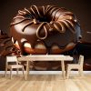 3D Çikolatalı Donut Cafe Duvar Kağıdı YC-00177