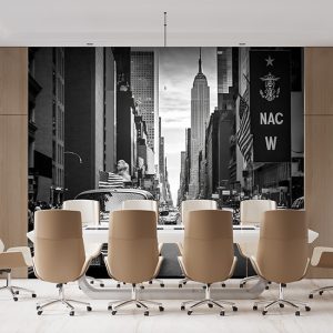 Siyah Beyaz New York Manzarası Duvar Kağıdı YD-00394