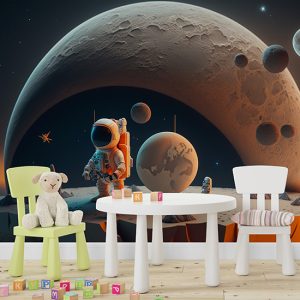 Astronot ve Gezegeni Duvar Kağıdı YCO-00212