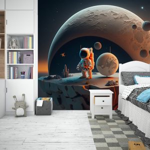 Astronot ve Gezegeni Duvar Kağıdı YCO-00212